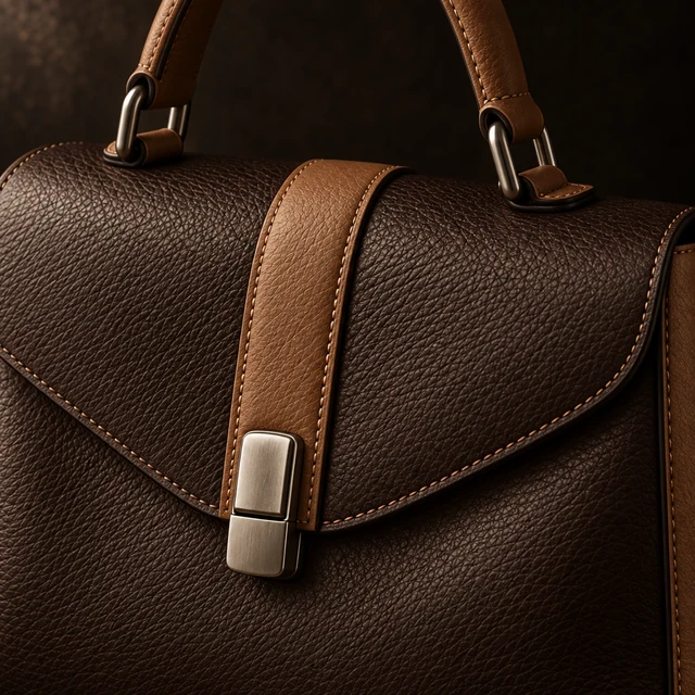 The Margot — close concept study: handle, hardware and stitching