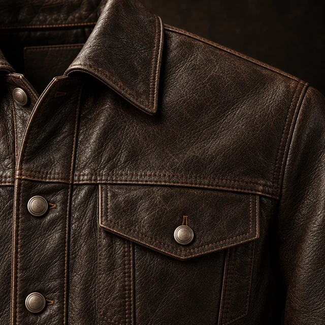 The Mercer — close concept study: collar, zip line and stitching