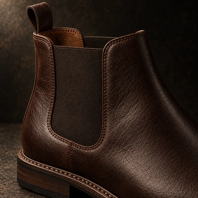 The Chelsea — close concept study: upper, sole edge and stitching